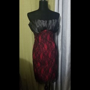 Strapless cocktail dress